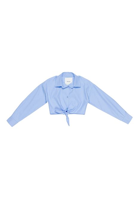 Camicia con nodo Lù-Lù BY MISS GRANT | LL4299AZZURRO